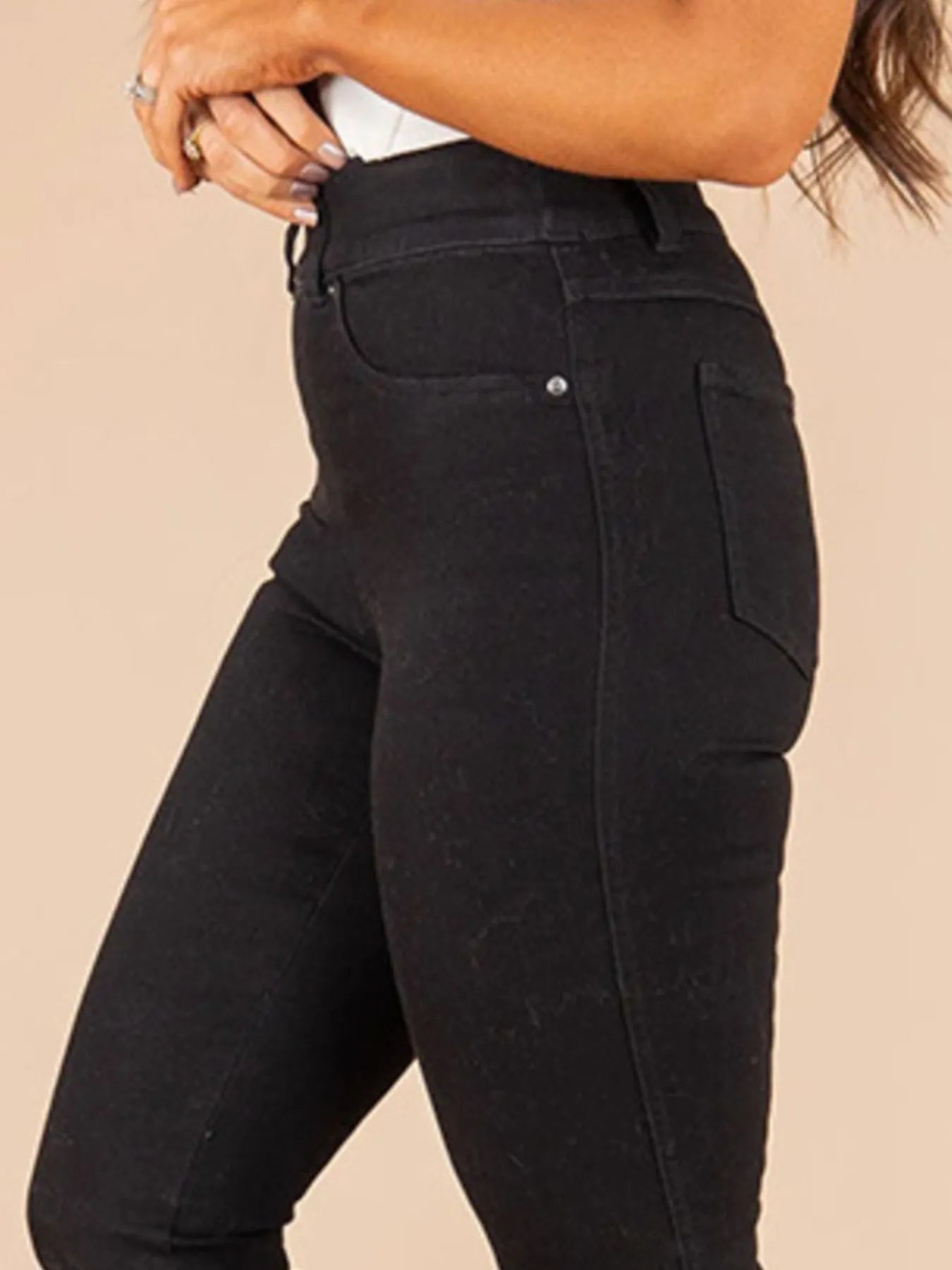 Full Size High-Waisted Flare Jeans Plus Size - kinko