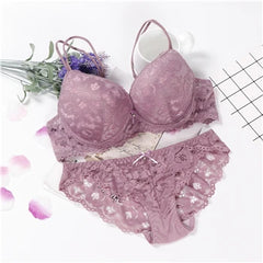 Lingerie Sexy Bra Set Women Push Up Lenceria Mujer Femme Underwire Langerie Girl Bralette Bras And Panty Feminina Lace Underwe
