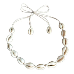 Boho-Strand-Muschel-Choker-Halskette für Damen und Mädchen, Sommer-Modeschmuck, Kettenanhänger aus Muscheln