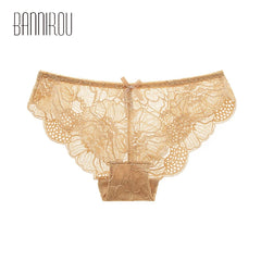 Underwear For Woman Sexy Lace Briefs Women Panties Mid-Rise High Quality Female Panties Woman Underwear Intimates 1Pcs BANNIROU