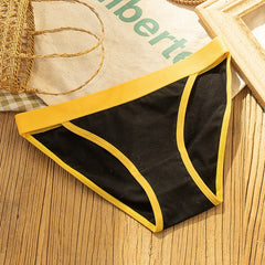 Women's Sports Comfortable Underwear Ladies Pure Cotton Seamless Underwear Underwear Girls Mid-waist Breathable Underwear Briefs