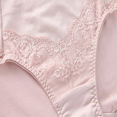 RUIN LN Women's cotton panties with lace side women's briefs underpants landies female underwear