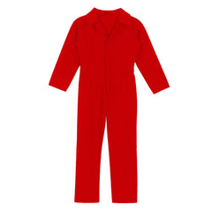 Kid's Coverall Boys Child Casual Jumpsuit Pants Fashion Long Sleeve Turndown Collar Zipper Mechanic Costume Flight Suit Overalls
