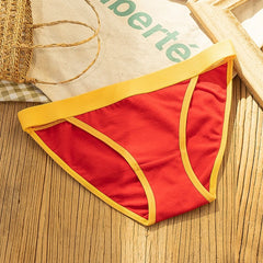 Women's Sports Comfortable Underwear Ladies Pure Cotton Seamless Underwear Underwear Girls Mid-waist Breathable Underwear Briefs