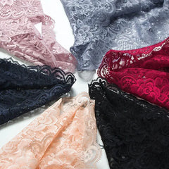 2pcs/Pack Women Lingerie Sexy Lace Panties Mid Waist Soft Underpants Transparent Ultra Thin Underwear Briefs