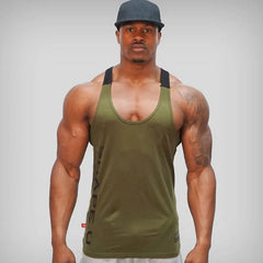 Heißes Bodybuilding-Fitness-Tanktop, Muskelshirt für Herren, Basketballtrikot, einfarbig, locker, fürs Fitnessstudio.