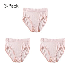 Underwear for Women Real Silk Brief Ladies Panties Hipster Panty Sexy Lace Plus size seamless Mid Waisted 3 Pack M-2XL