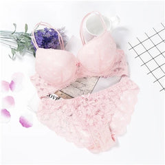 Lingerie Sexy Bra Set Women Push Up Lenceria Mujer Femme Underwire Langerie Girl Bralette Bras And Panty Feminina Lace Underwe