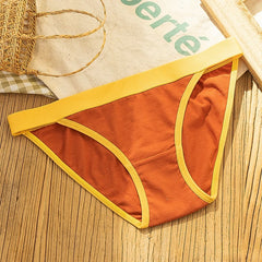 Women's Sports Comfortable Underwear Ladies Pure Cotton Seamless Underwear Underwear Girls Mid-waist Breathable Underwear Briefs