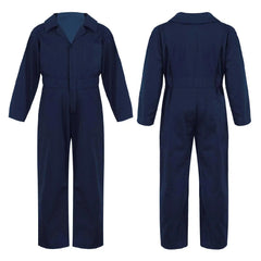 Kid's Coverall Boys Child Casual Jumpsuit Pants Fashion Long Sleeve Turndown Collar Zipper Mechanic Costume Flight Suit Overalls