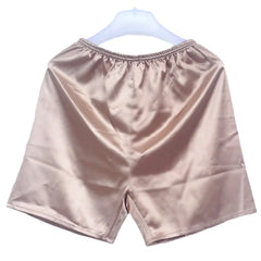 New Men' S Loose Sleepwear Underwear Satin Boxers Shorts Nightwear Shorts 2021 Thin Breathable Cotton Loose Shorts Men's Short