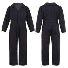 Kid's Coverall Boys Child Casual Jumpsuit Pants Fashion Long Sleeve Turndown Collar Zipper Mechanic Costume Flight Suit Overalls