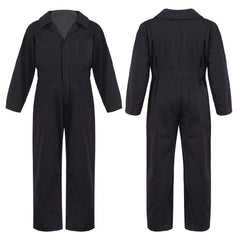 Kid's Coverall Boys Child Casual Jumpsuit Pants Fashion Long Sleeve Turndown Collar Zipper Mechanic Costume Flight Suit Overalls