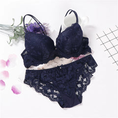 Lingerie Sexy Bra Set Women Push Up Lenceria Mujer Femme Underwire Langerie Girl Bralette Bras And Panty Feminina Lace Underwe