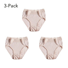 Underwear for Women Real Silk Brief Ladies Panties Hipster Panty Sexy Lace Plus size seamless Mid Waisted 3 Pack M-2XL