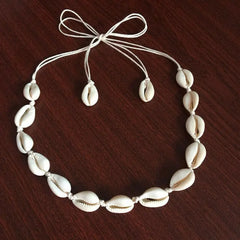 Boho-Strand-Muschel-Choker-Halskette für Damen und Mädchen, Sommer-Modeschmuck, Kettenanhänger aus Muscheln