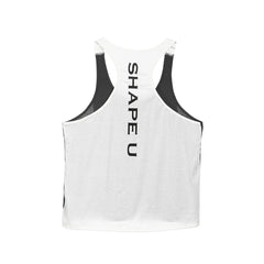 Heißes Bodybuilding-Fitness-Tanktop, Muskelshirt für Herren, Basketballtrikot, einfarbig, locker, fürs Fitnessstudio.