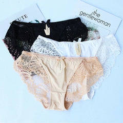 Plus Size Underwear Women Seamless Panties Briefs Sexy Panties Cotton Lingeries Calcinhas Shorts Lace Underpant Girls 3Pcs Panty
