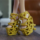 wholesale fashion trend Children kids baby toys Girls Gift Doll Accessories nice shoes bjd For Monster High original Dolls 1/6 7