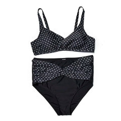 Kophia 5XL 6XL Large Big Plus Size Swimwear For Women Sexy Polka Dot Two Piece Swimsuit 2024 High Waisted Big Cups Bathing Suit