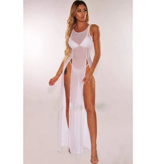 Sexy Women Swimsuit Beach Cover Ups Soild Color Summer Hot Female Long Bikini Swimwear Wrap Pareo Cover Up Beach Sarong Dress