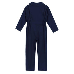 Kid's Coverall Boys Child Casual Jumpsuit Pants Fashion Long Sleeve Turndown Collar Zipper Mechanic Costume Flight Suit Overalls