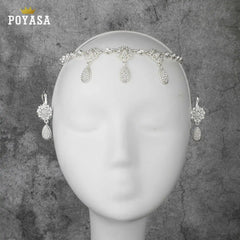 Algerian wedding hair accessories for women three colors
