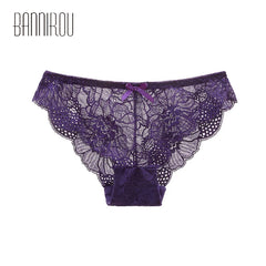 Underwear For Woman Sexy Lace Briefs Women Panties Mid-Rise High Quality Female Panties Woman Underwear Intimates 1Pcs BANNIROU