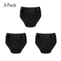 Underwear for Women Real Silk Brief Ladies Panties Hipster Panty Sexy Lace Plus size seamless Mid Waisted 3 Pack M-2XL