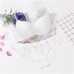 Lingerie Sexy Bra Set Women Push Up Lenceria Mujer Femme Underwire Langerie Girl Bralette Bras And Panty Feminina Lace Underwe