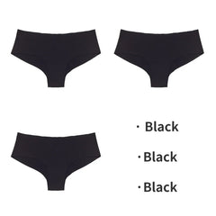 TrowBridge 3 יחידות/סט חלקה נשים תחתוני ספורט לנשימה תחתוני בנות תחתונים נוחים הלבשה תחתונה סקסית סאטן תחתונים