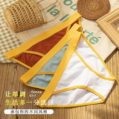 Women's Sports Comfortable Underwear Ladies Pure Cotton Seamless Underwear Underwear Girls Mid-waist Breathable Underwear Briefs