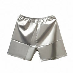 New Men' S Loose Sleepwear Underwear Satin Boxers Shorts Nightwear Shorts 2021 Thin Breathable Cotton Loose Shorts Men's Short