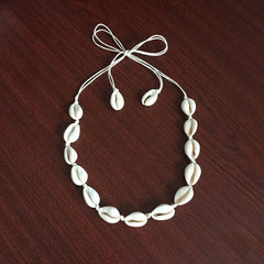 Boho-Strand-Muschel-Choker-Halskette für Damen und Mädchen, Sommer-Modeschmuck, Kettenanhänger aus Muscheln