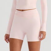 Yoga-Shorts, nackte Frauen, die sich nicht schämen, enge Sport- und Fitnessleggings, Radlerhosen