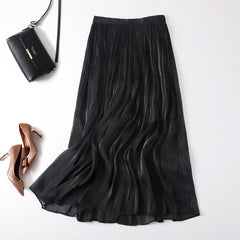Slim Slimming Mid-length Elegant Pendant Summer Elastic Skirt - kinko