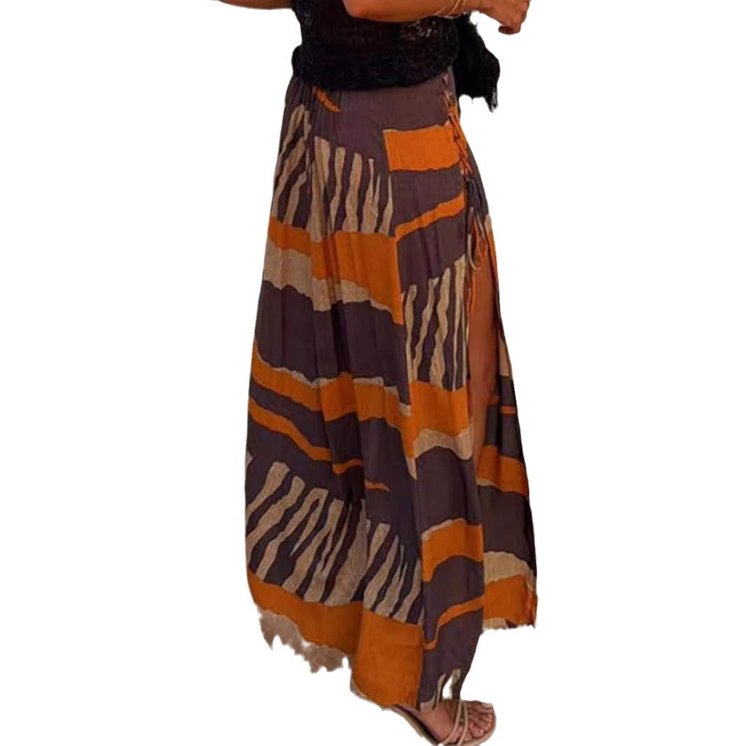 Seaside Beach Vacation Women's Split Skirt - kinko