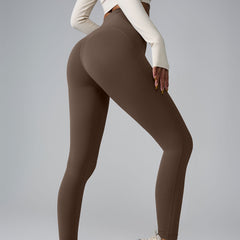 New Sports Trousers Pocket High Waist Seamless Nude Feel Yoga Pants - kinko