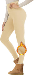 Velvet Padded Leggings High Waist Warm Hiking Workout Lady - kinko