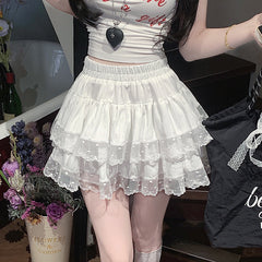 Women's Patchwork Cake Hot Girl Short Skirt - kinko