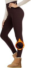 Velvet Padded Leggings High Waist Warm Hiking Workout Lady - kinko
