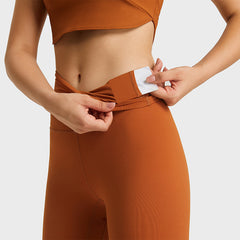 Women's Solid Color High Waist Hip Lift Stretch Yoga Pants - kinko
