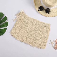 Beach Knitted Tassel Dance Skirt - kinko