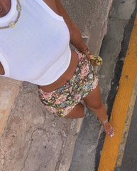 Geometric Stitching Sequins Glitter Short Skirt Hip Skirt - kinko