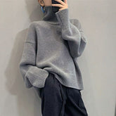 Women Turtleneck Knit Soft Nuo Sweater Pullover Fall Winter