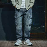 Men's Loose Straight Retro Fashion Brand Stretch Pants - kinko