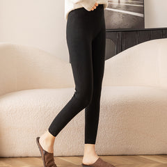 Soft Glutinous Cashmere Slim Fit Thick Flat Women's Leggings - kinko