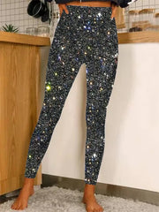 European And American Leggings Sequined Casual Outdoor Pants - kinko