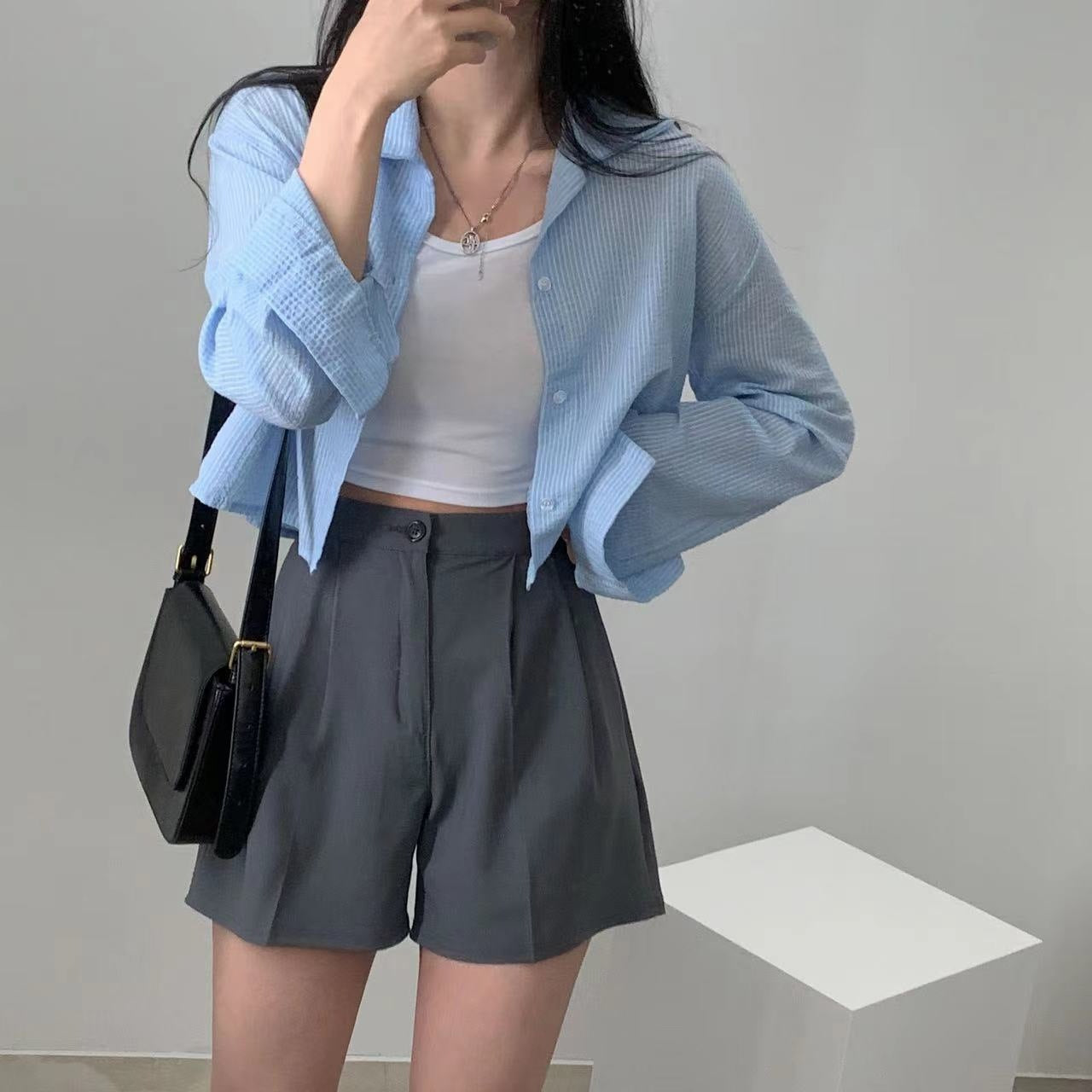 Striped Shirt Women's Long Sleeve Sun Protection Shirt - kinko