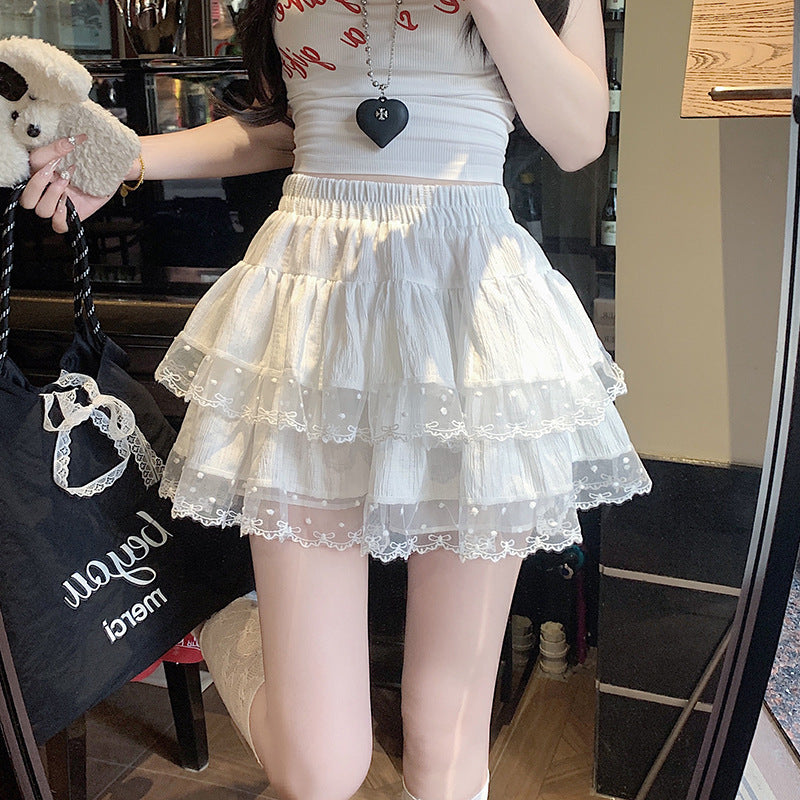 Women's Patchwork Cake Hot Girl Short Skirt - kinko